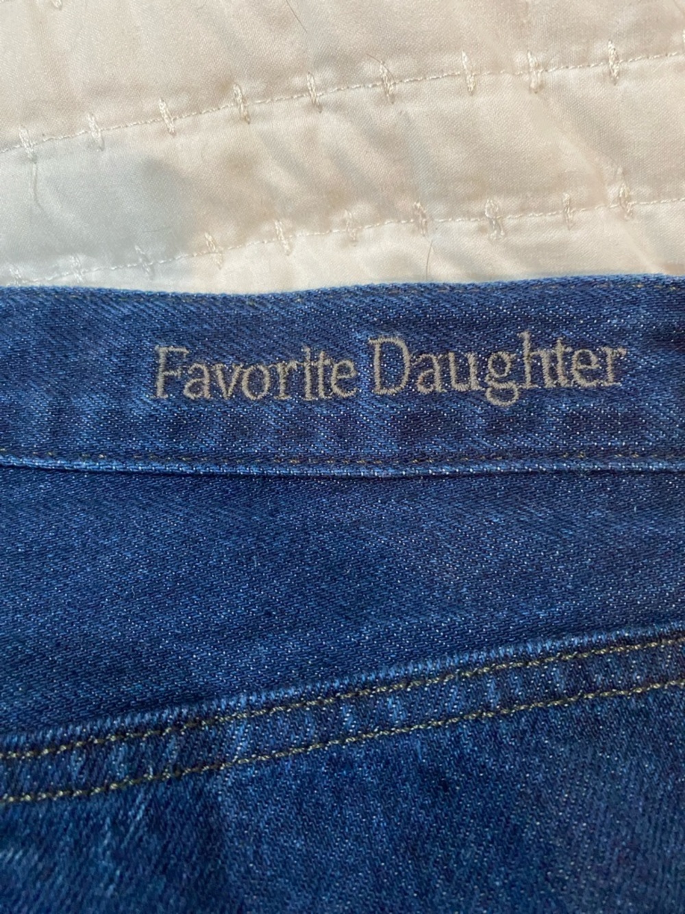 Favorite Daughter High-Rise Straight Jeans - Deep Indigo Blue - Picture 3 of 6